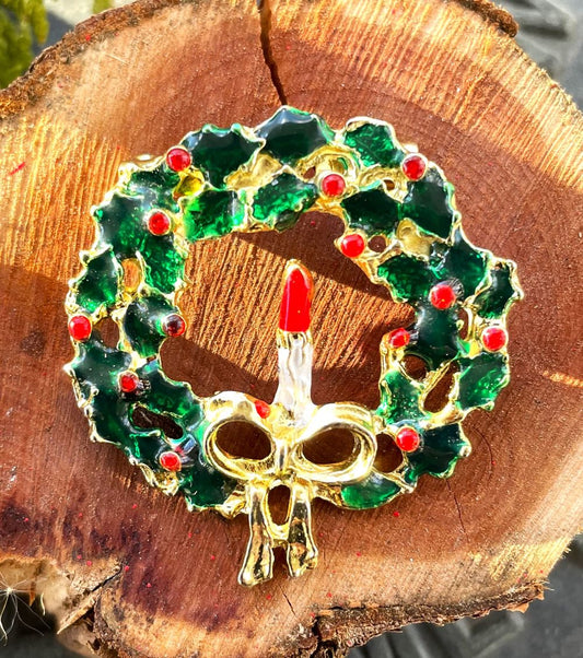 Vintage Wreath Brooch