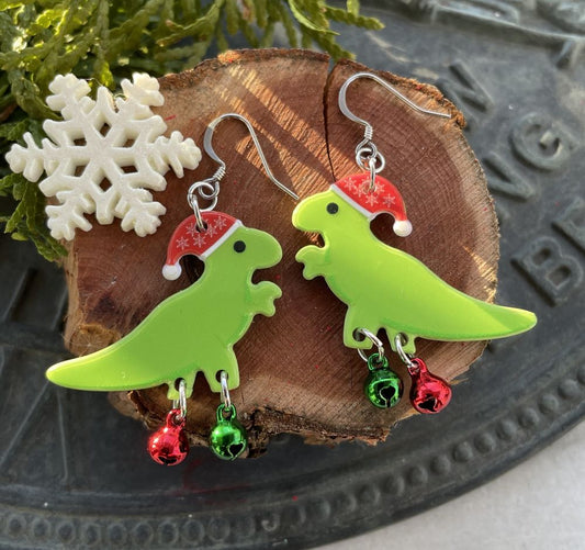 Jurassic Holiday Earrings - Limited Stock