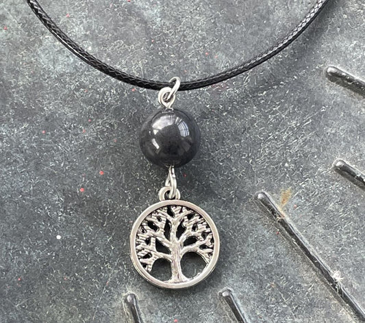 Obsidian with Tree of Life