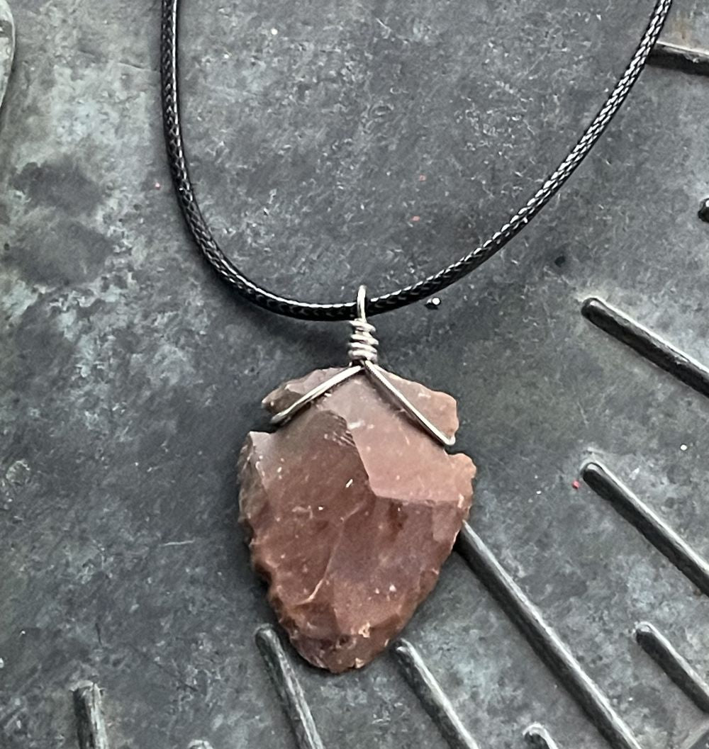 Agate Arrowhead Necklace