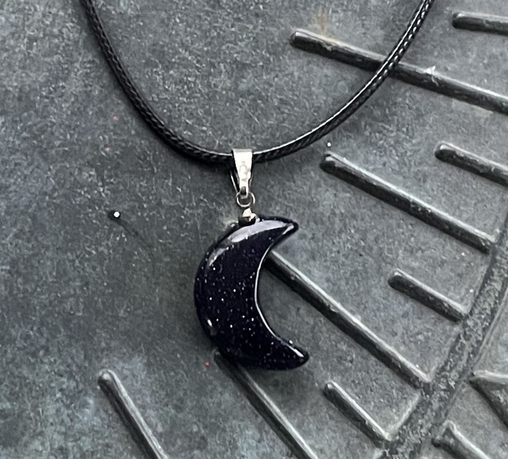 Blue Goldstone Star Necklace