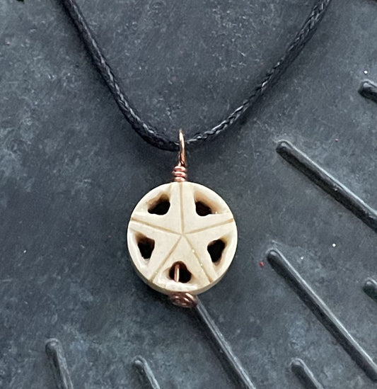 Bone Pentacle Necklace