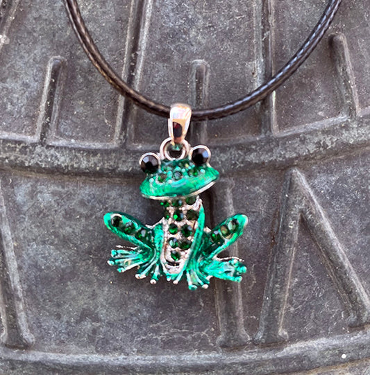 Rhinestone Frog