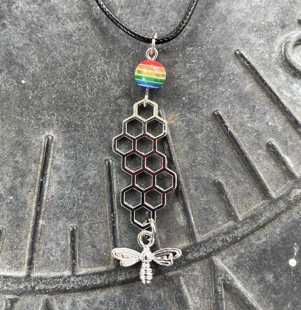 Pride Bee Necklace