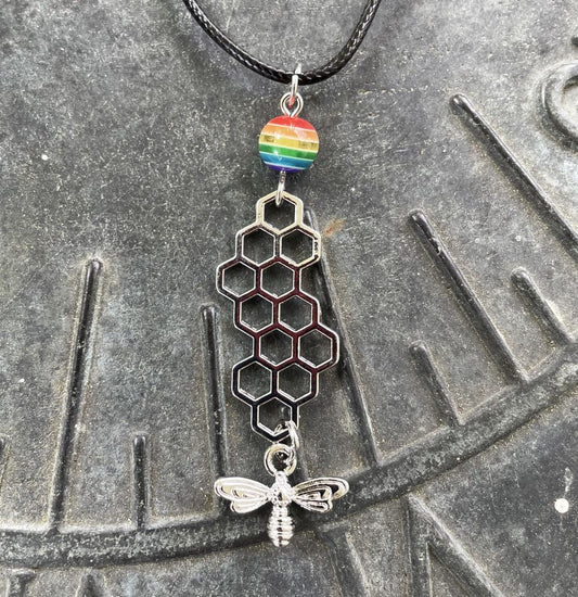 Pride Bee Necklace