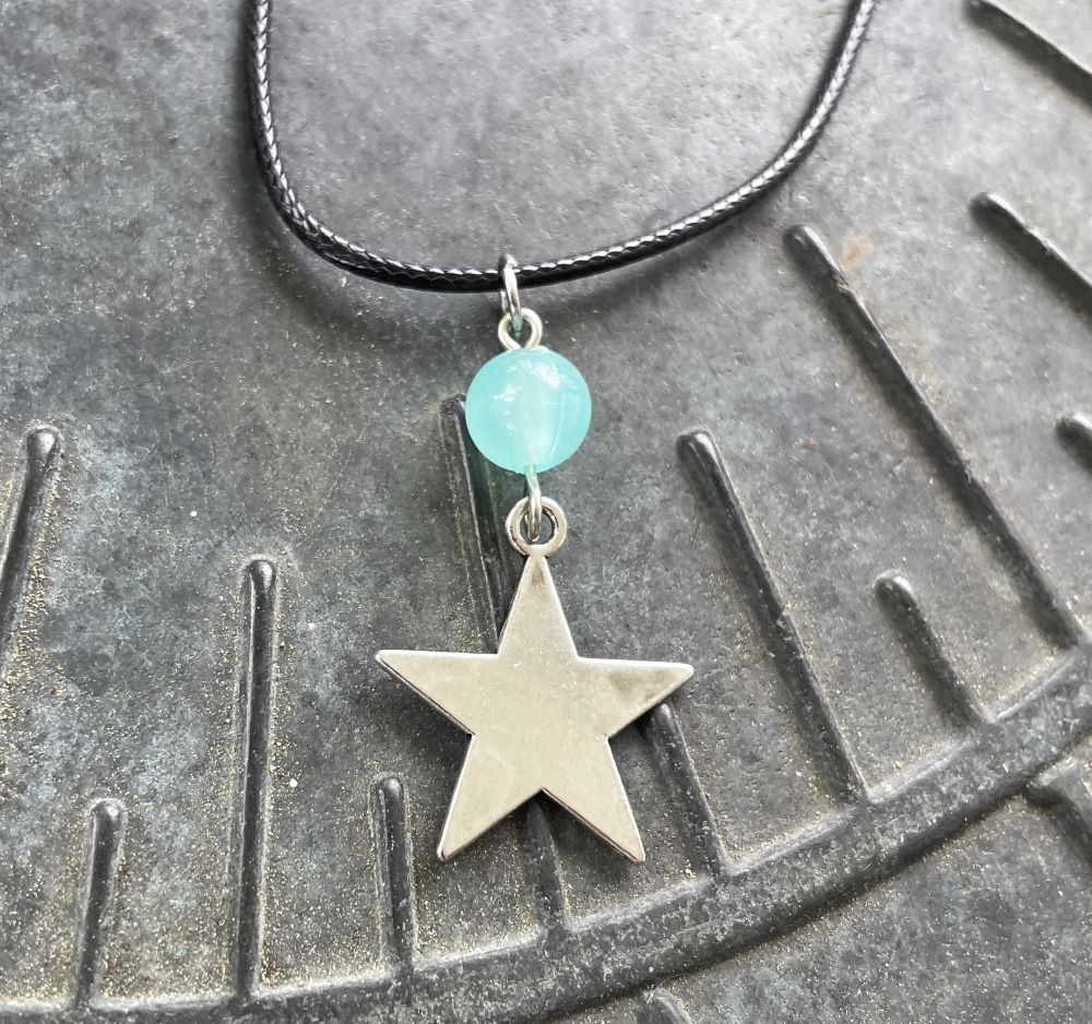 Blue Glow Star Necklace