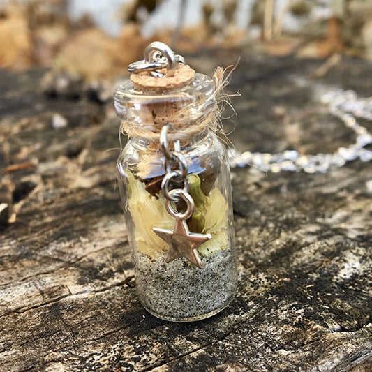 Balance and Focus Spell Bottle Necklace