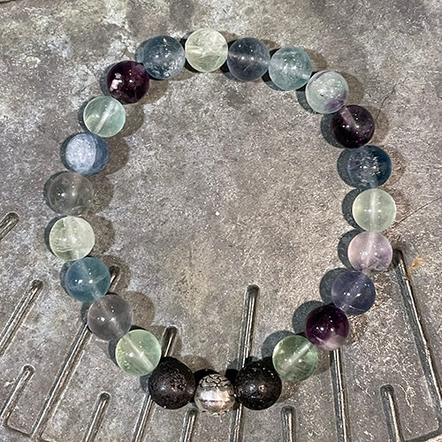 Fluorite Bead Bracelet