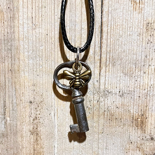 Antique Key with Bee
