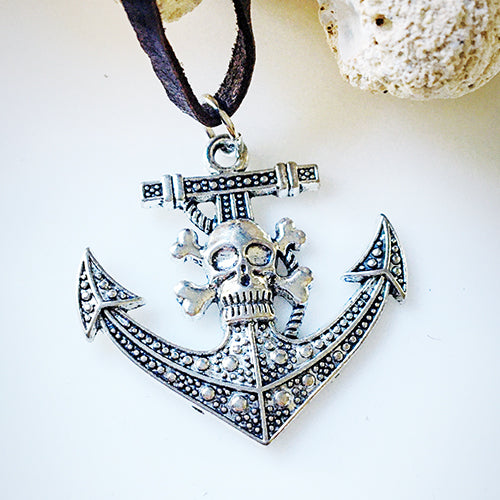 Skull Anchor Necklace