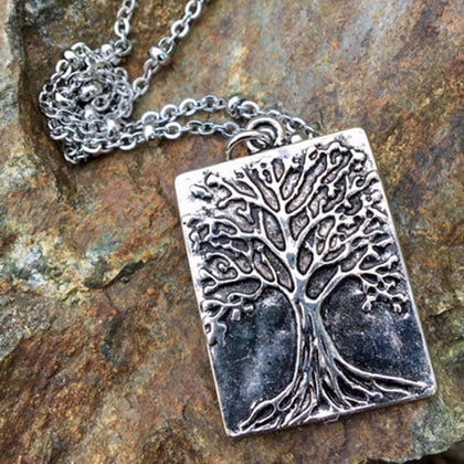 Tree of Life Square Necklace