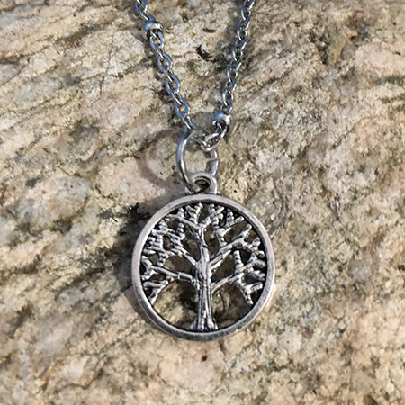 Tree of Life Small Round Necklace
